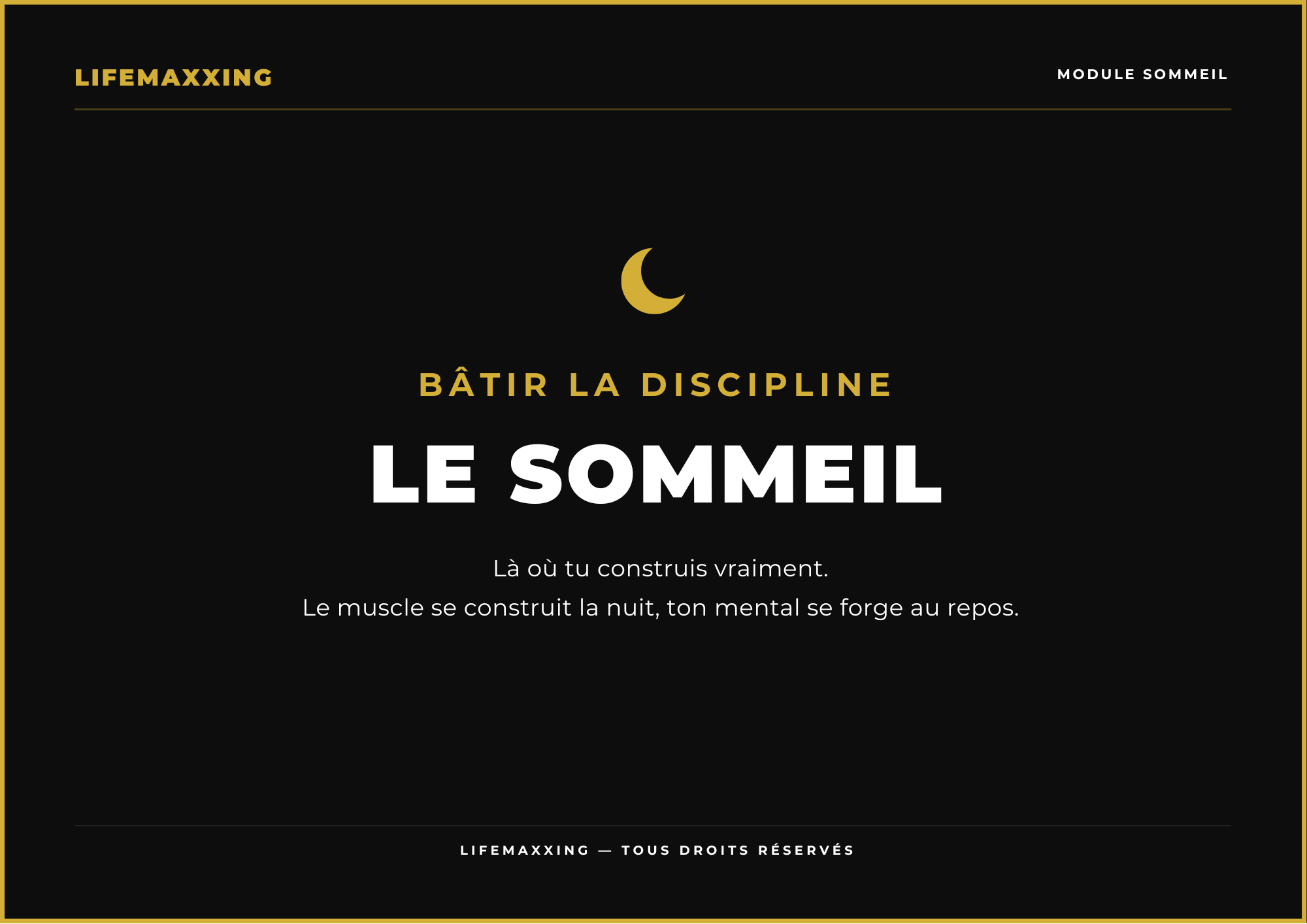 Vidéo Sommeil